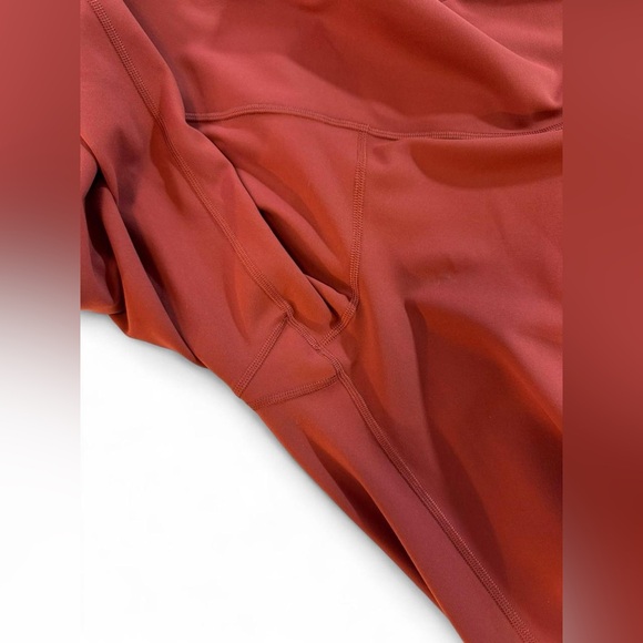 Lululemon Wunder Train High-Rise Tight 25” Terra Orange Size 14 Pockets - Picture 7 of 16